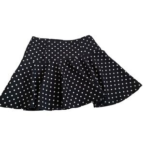 NWT mini ZARA polka dot black n white skirtM medium